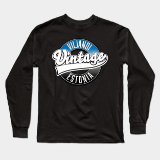 estonia Viljandi vintage logo Long Sleeve T-Shirt